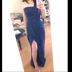 BCBG blue long dress/ prom dress